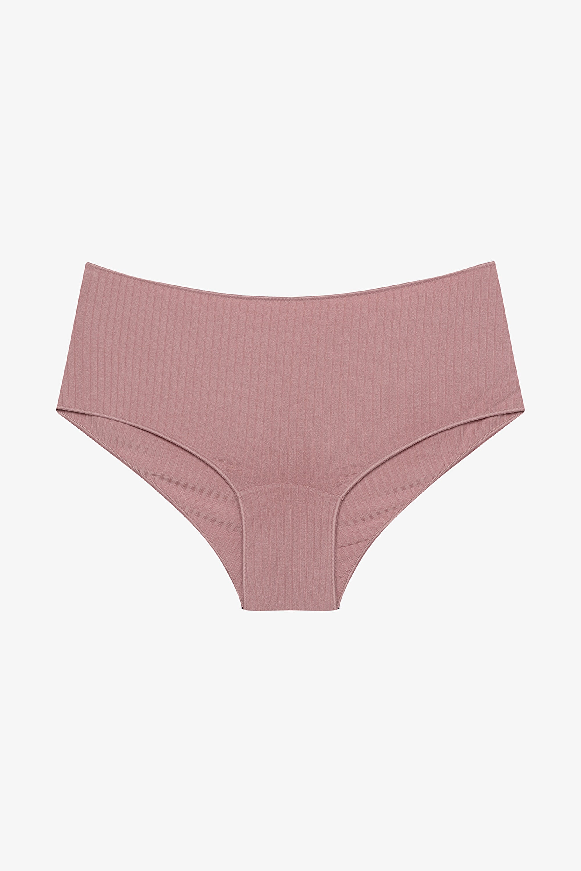 Modal Ribbed 2-Piece Multicolored Boyshort