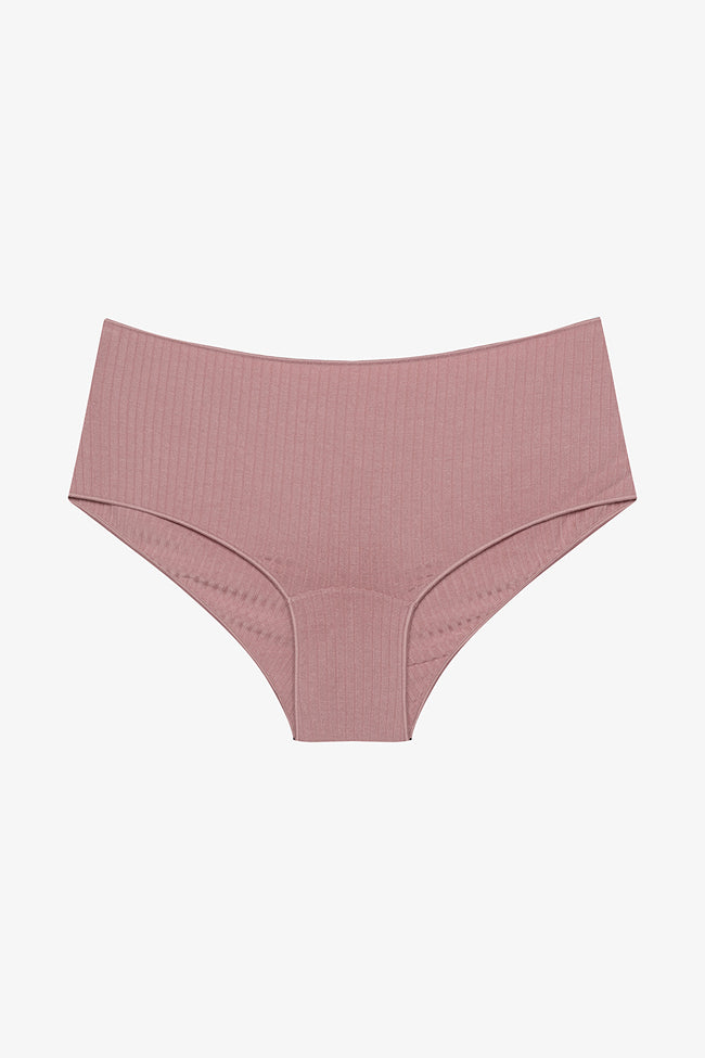 Modal Ribbed 2-Piece Multicolored Boyshort Hover Image