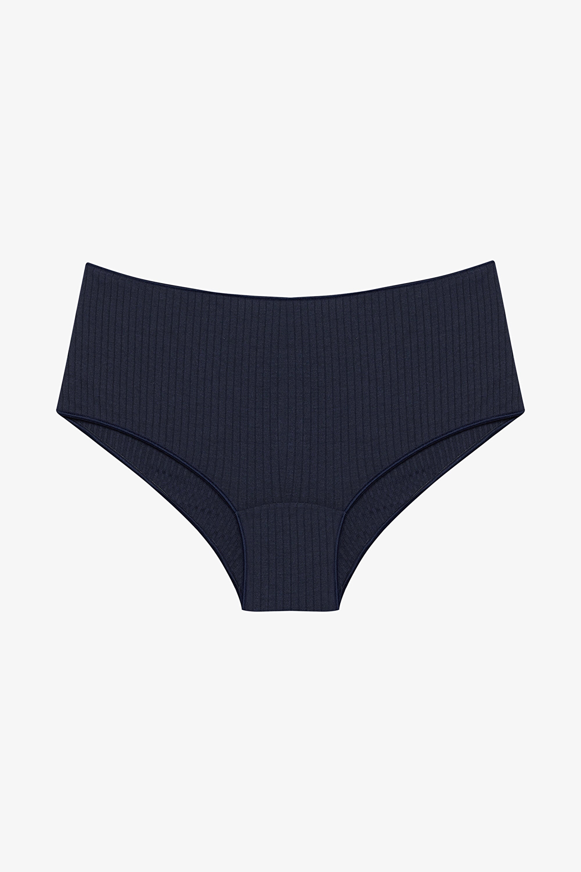 Modal Ribbed 2-Piece Multicolored Boyshort