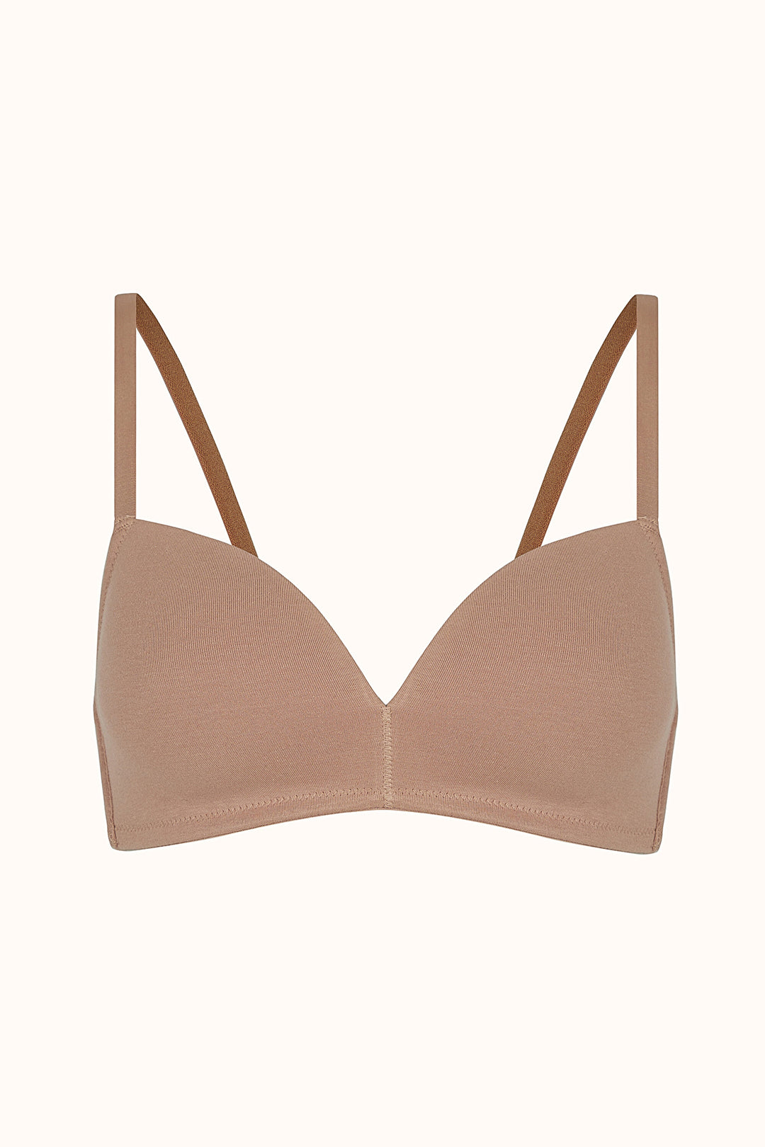 #Hiccaması Beige Non-wired Cosy Cotton Bra