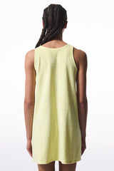 Yellow Towel Halter Neck Short Towel Dress