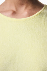 Yellow Towel Halter Neck Short Towel Dress