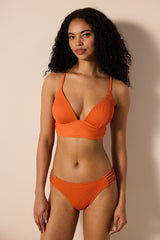 Brigett Push Up Bralette Orange Bikini Top