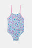 Girl's Mermaid Cat Multicolored Swimsuit