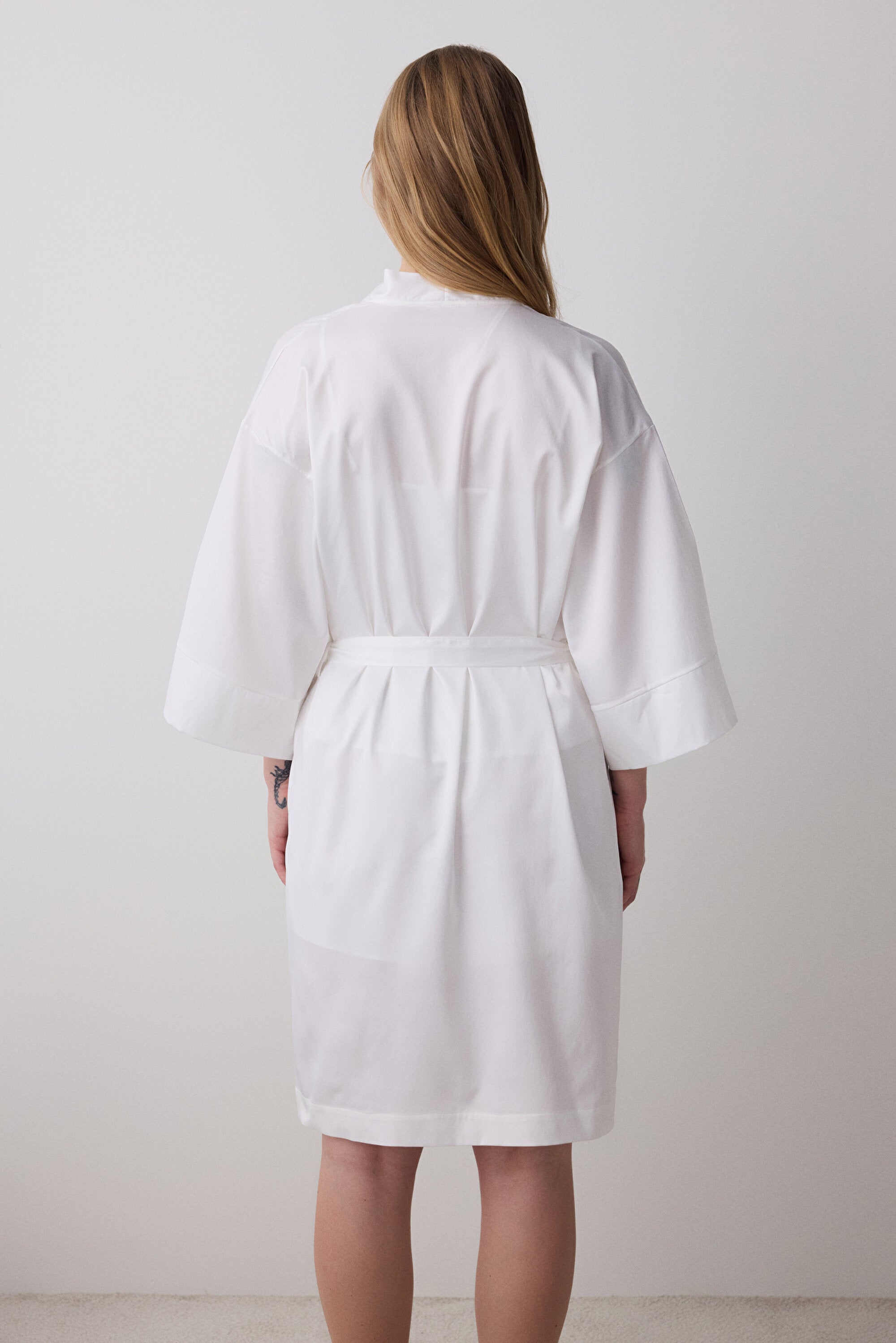 Bridal Delicate Satin Off White Dressing Gown