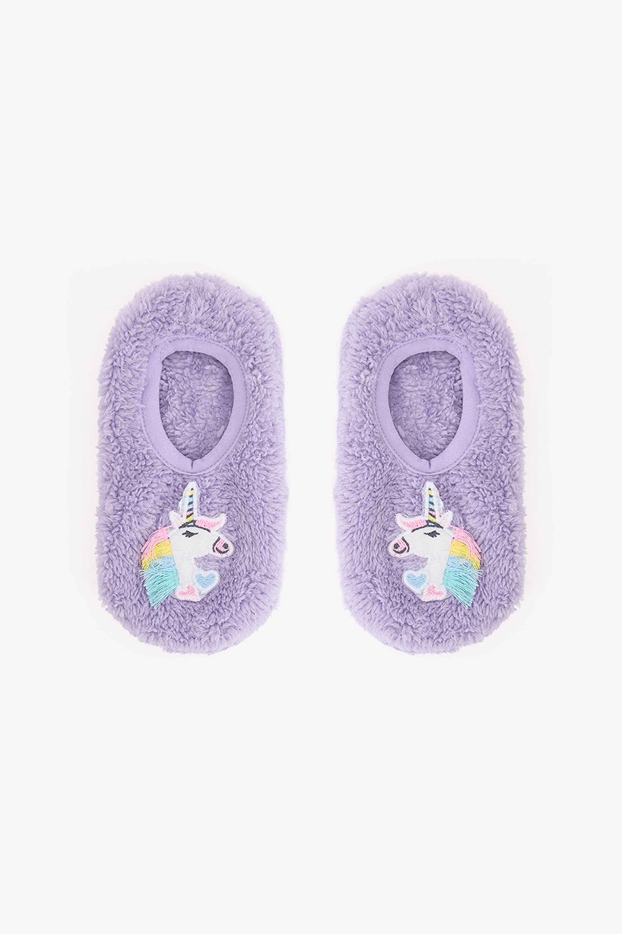 Lilac Girls Unicorn Patterned Non-Slip Sole Home Slippers