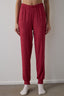 Burgundy Best Season Striped Thermal Effect Pajama Bottoms