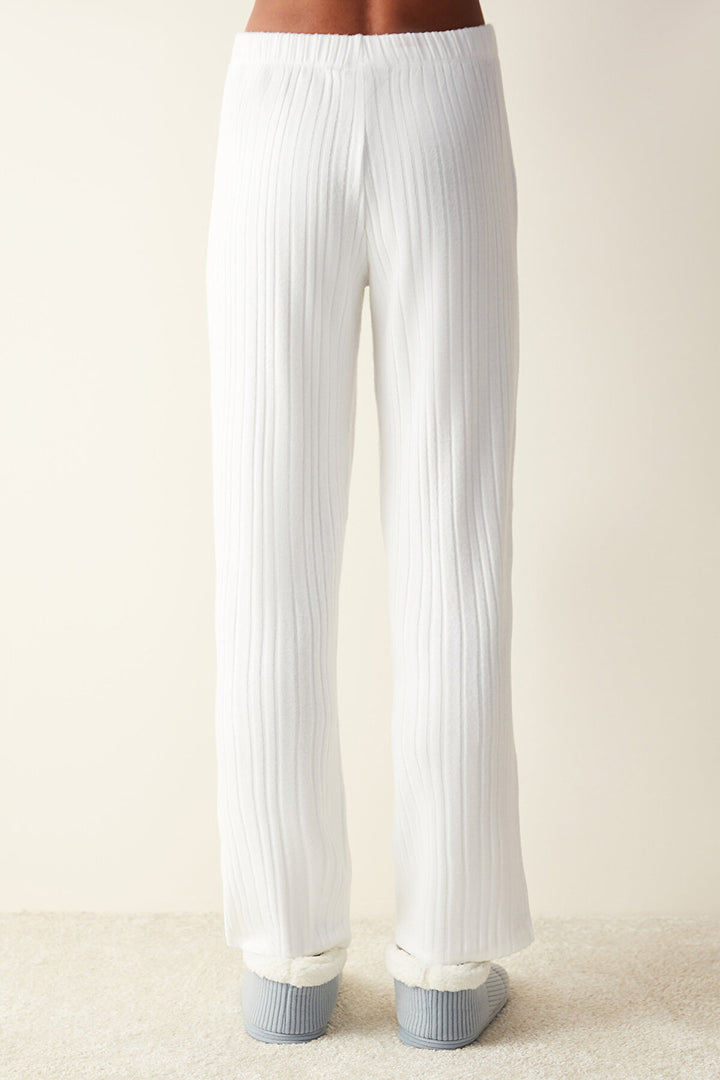 Moon Yoga Off-White Trousers Pajama Bottoms