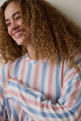 Moonlight Crew Neck Thermal Effect Pajama Set