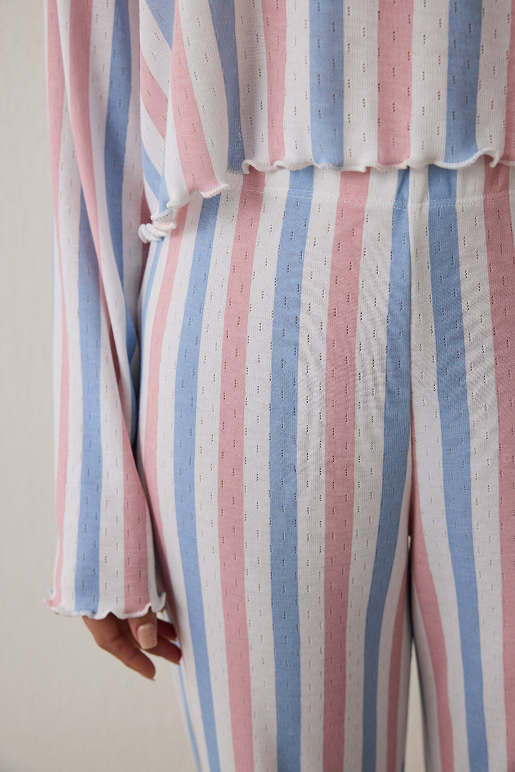 Moonlight Crew Neck Thermal Effect Pajama Set