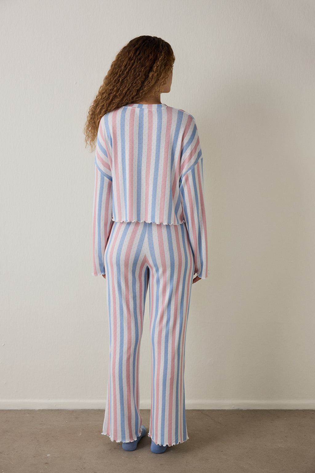 Moonlight Crew Neck Thermal Effect Pajama Set