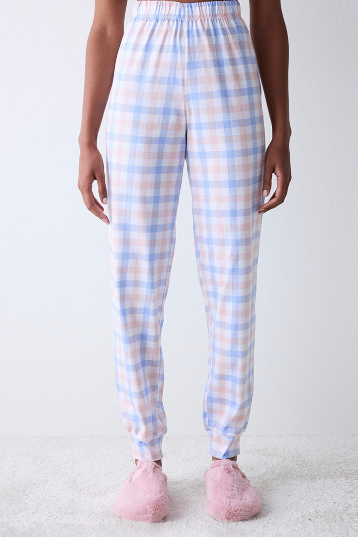 Joyful Gingham Multicoloured Trousers