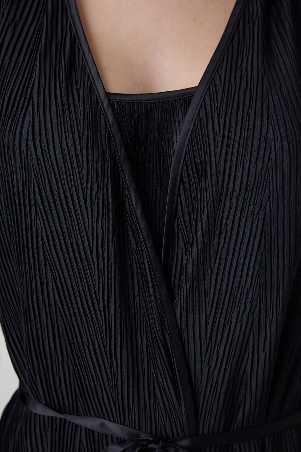 Fleur Black Dressing Gown - Penti Loves Paris Collection