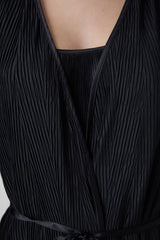 Fleur Black Dressing Gown - Penti Loves Paris Collection