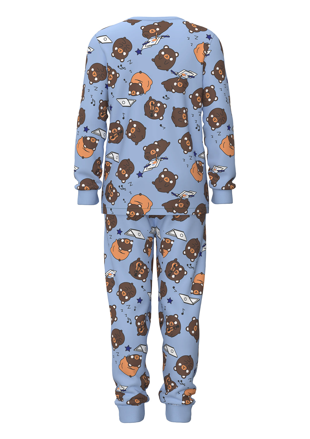 Boy Bear Thermal Multicolored Pajama Set