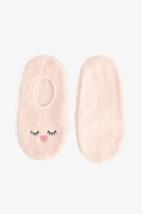 Light Pink Sleepy Striped Embroidered Home Mat