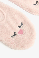 Light Pink Sleepy Striped Embroidered Home Mat