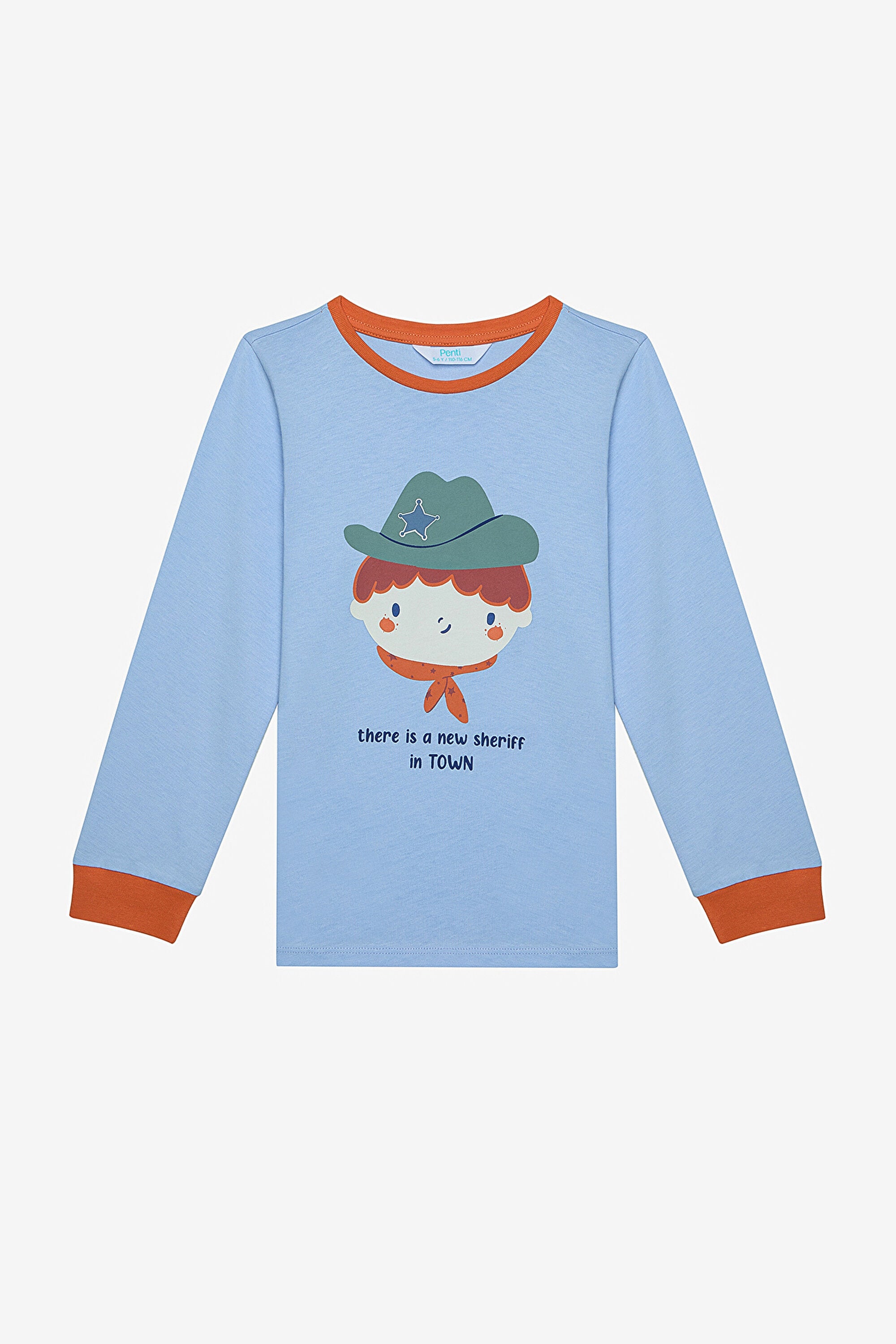 Boy New Sheriff 2-Piece Multicolored Pajama Set