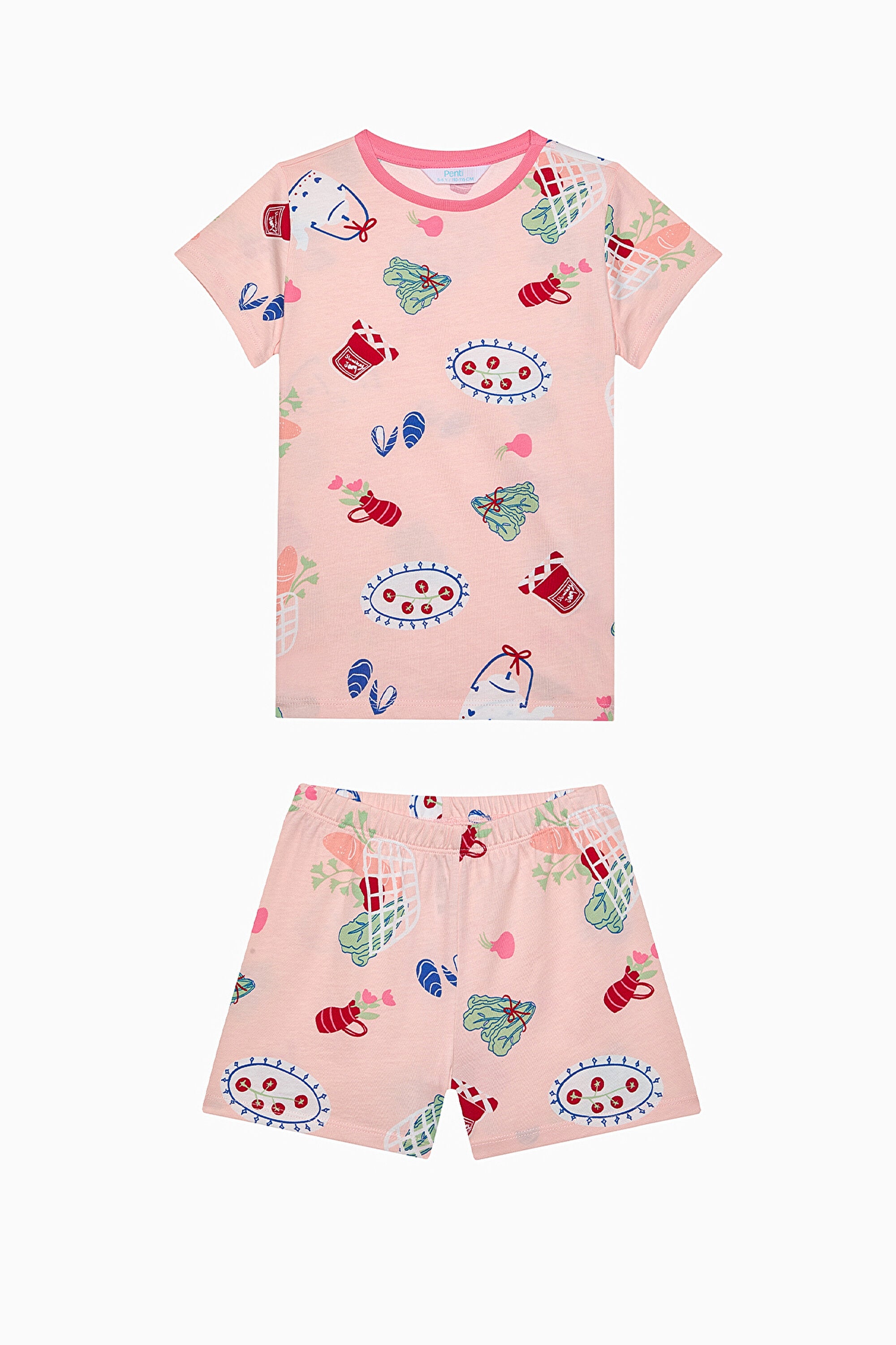 Girl Local Multicolored 2-Piece Pajama Set