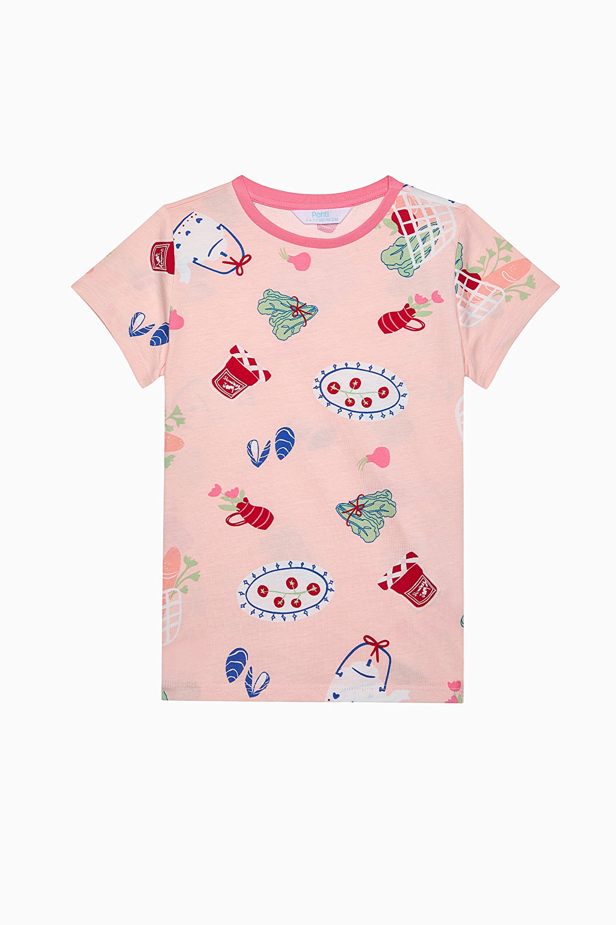 Girl Local Multicolored 2-Piece Pajama Set