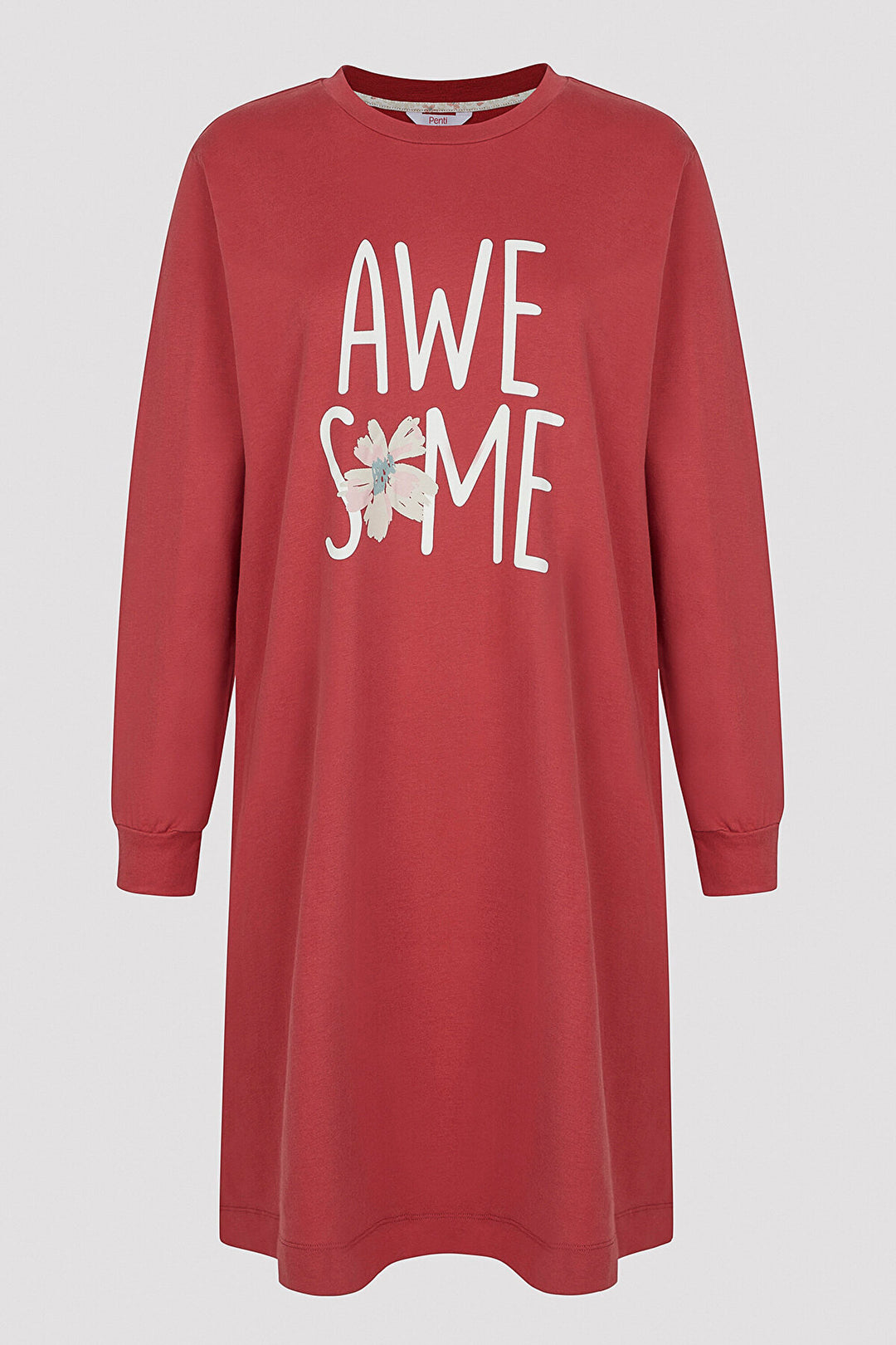Awesome Slogan Printed Nightgown