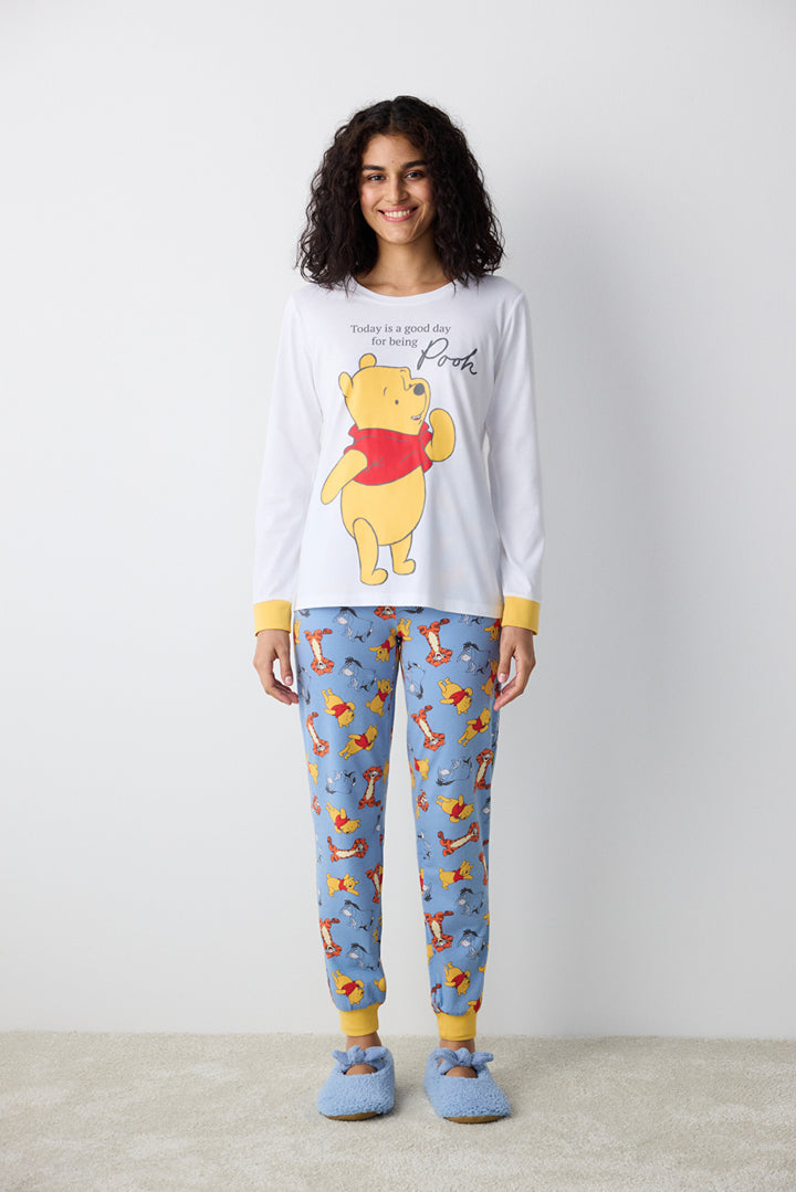 Winnie Cuffed Pants Multicolored Pajama Set