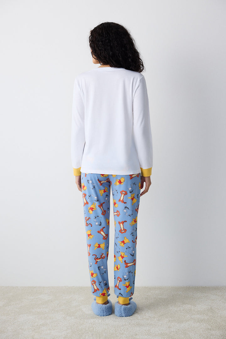 Winnie Cuffed Pants Multicolored Pajama Set