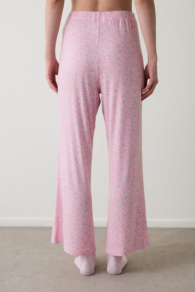 Light Pink Not Today Floral Pajama Bottoms Main Image