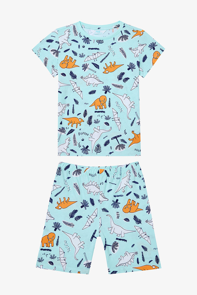 Boy Sleepysaurus 2-Piece Multicolored Pajama Set Main Image