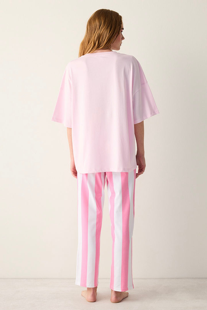 Sanrio Striped Multicolored Pants Pajama Set