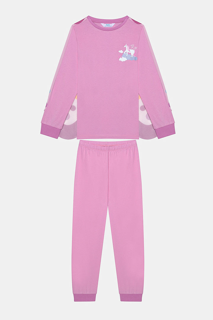 Cotton Girl Wonderful Wings Pink Pajama Set