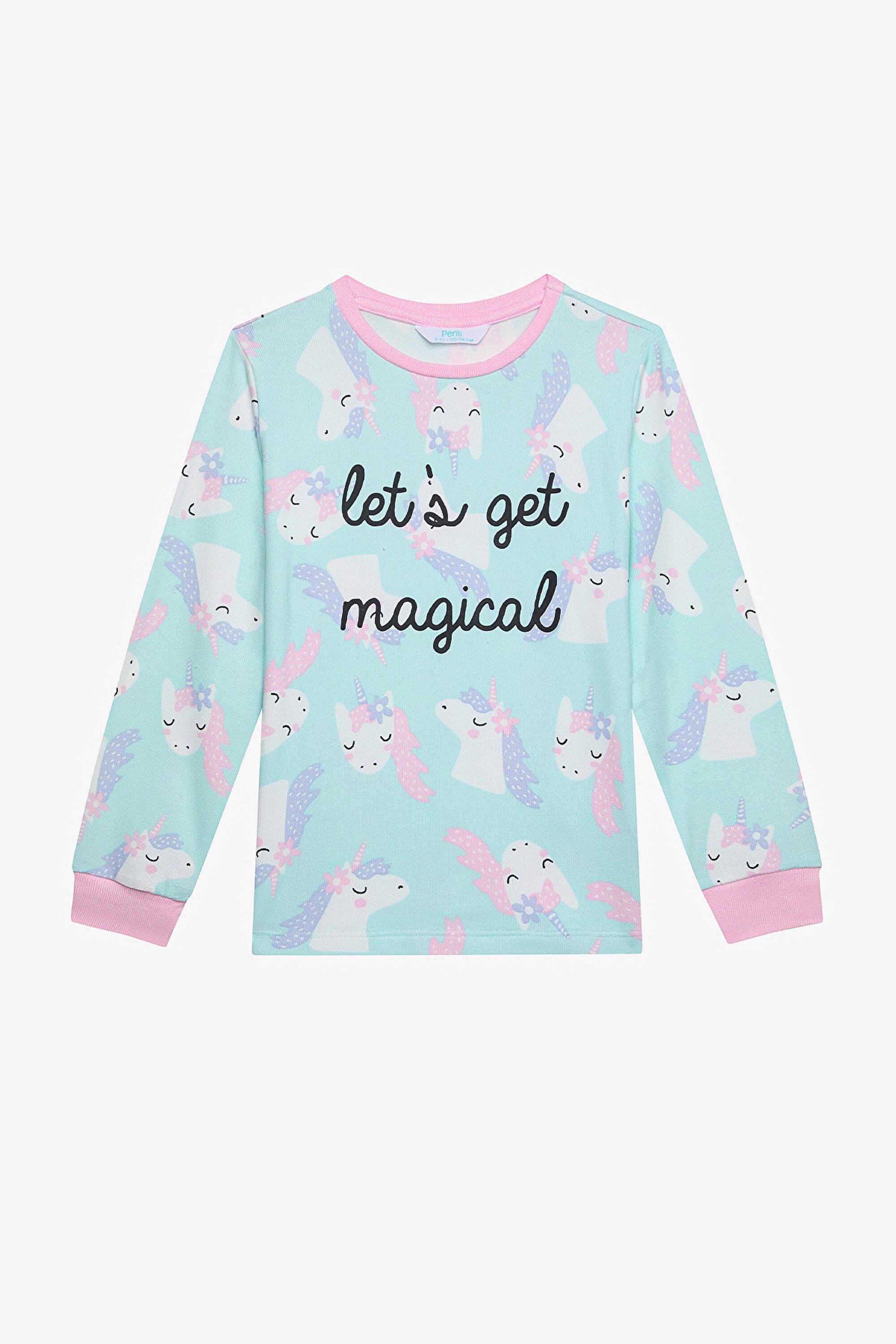 Girls Magical Thermal Multicolored Pajama Set