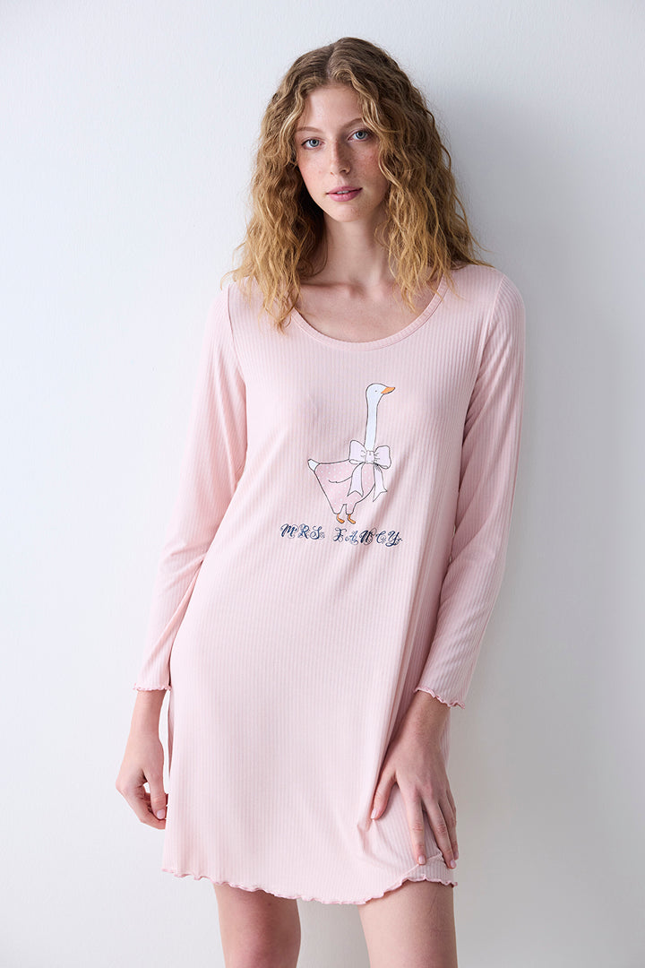 Dreamy Dusty Rose Pink Nightgown