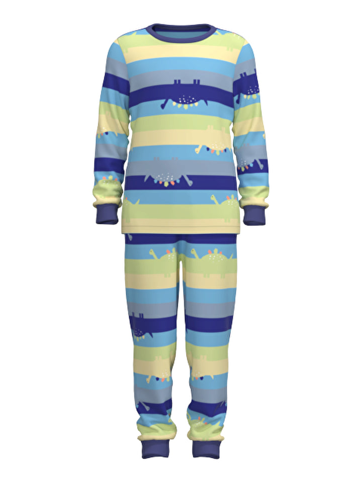 Boys Thermal Multicolored Pajama Set