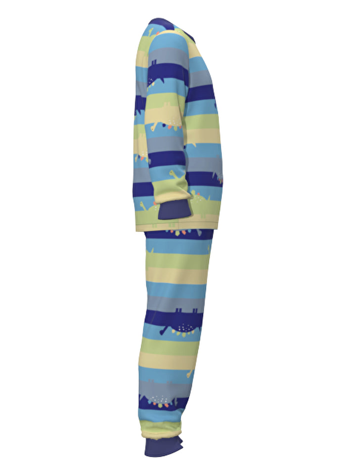 Boys Thermal Multicolored Pajama Set