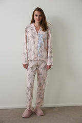 Light Pink Lola Bunny Shirt Collar Long Sleeve Pajama Set