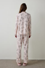 Light Pink Lola Bunny Shirt Collar Long Sleeve Pajama Set