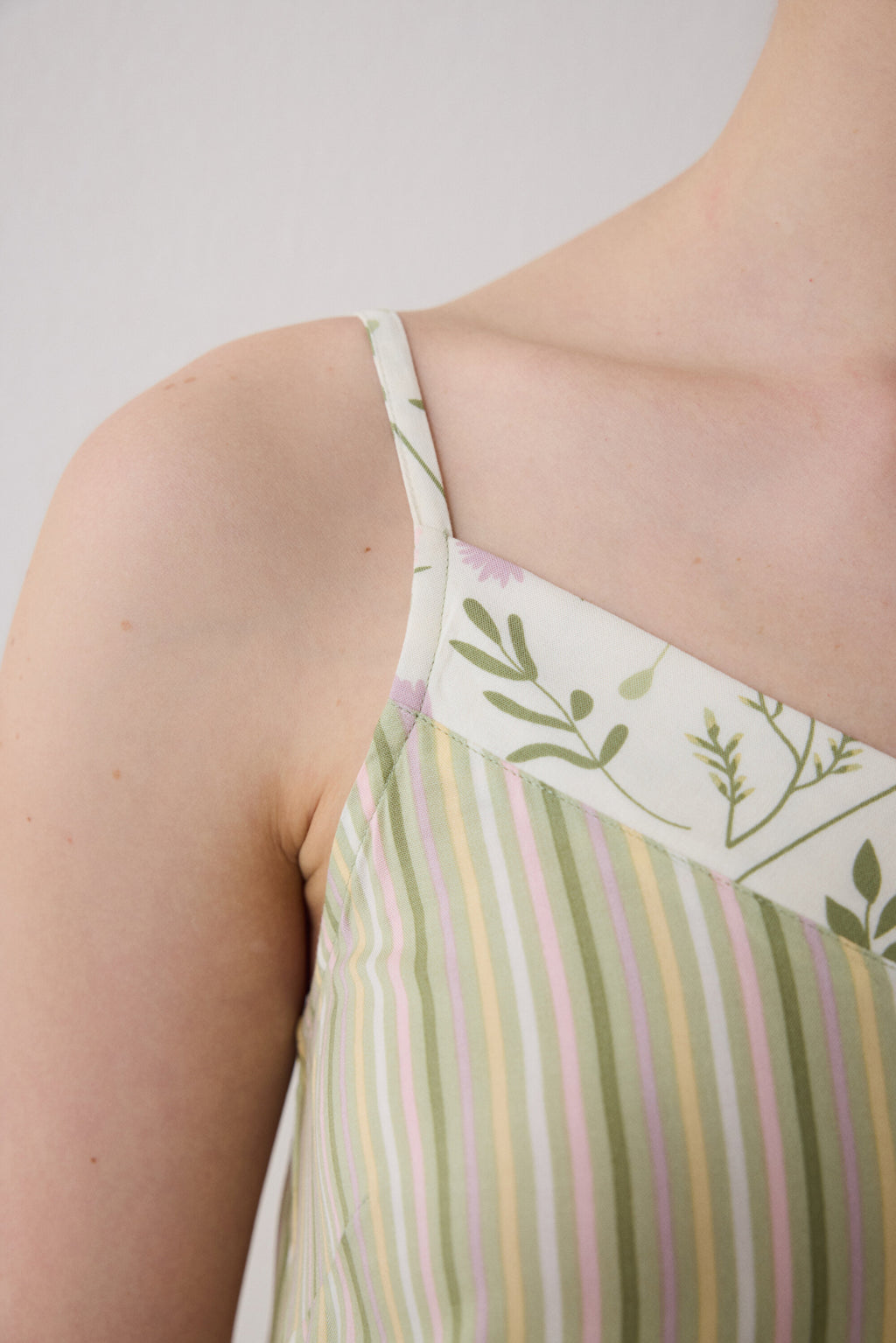 Iris Striped Multicolored Nightgown