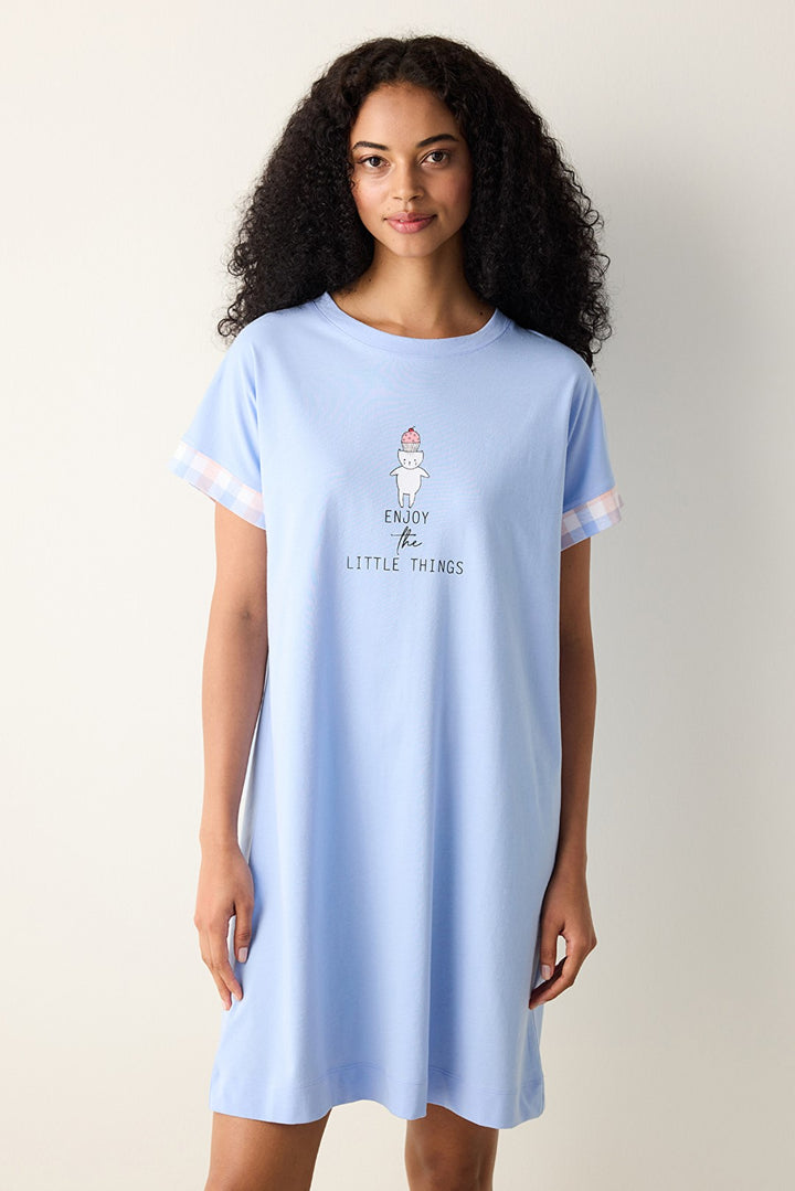 Joyful Dress Light Blue Nightgown