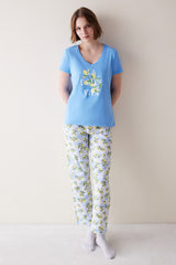 Lemon Pant PJ Set