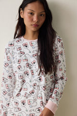 Tea Party Long Sleeve Pajama Set