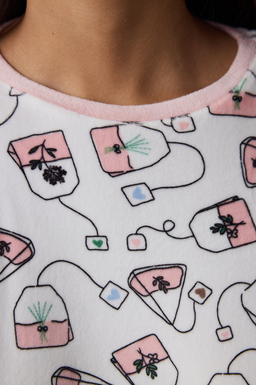 Tea Party Long Sleeve Pajama Set