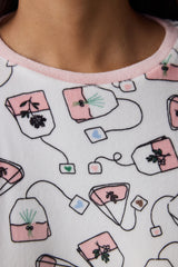 Tea Party Long Sleeve Pajama Set