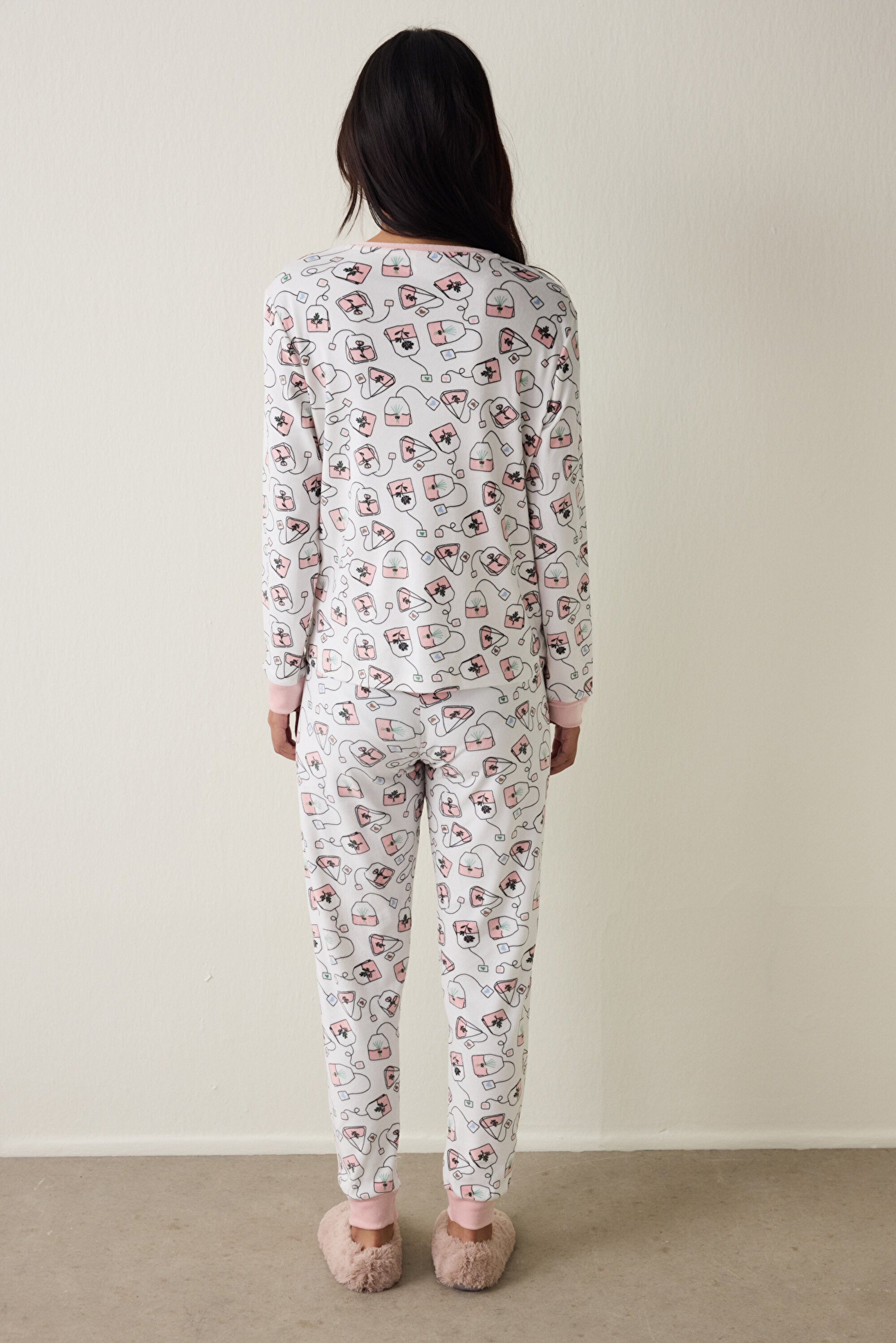Tea Party Long Sleeve Pajama Set