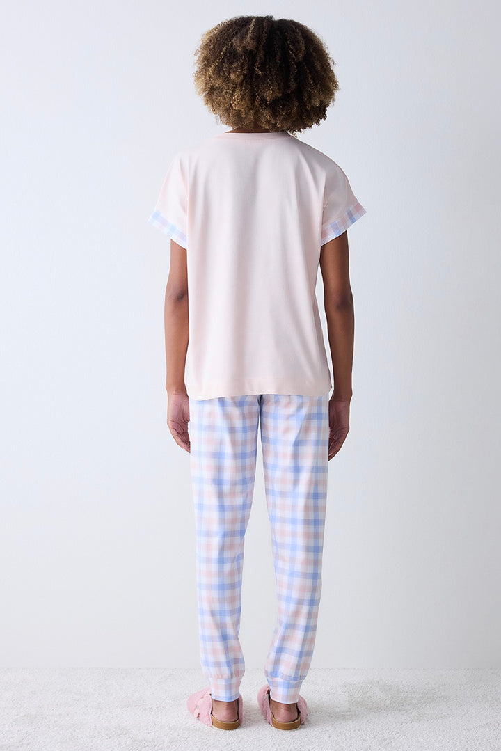 Joyful Pink T-Shirt Pajama Top