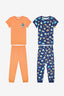 Boy Blast Off 2-Piece Multicolored Pajama Set
