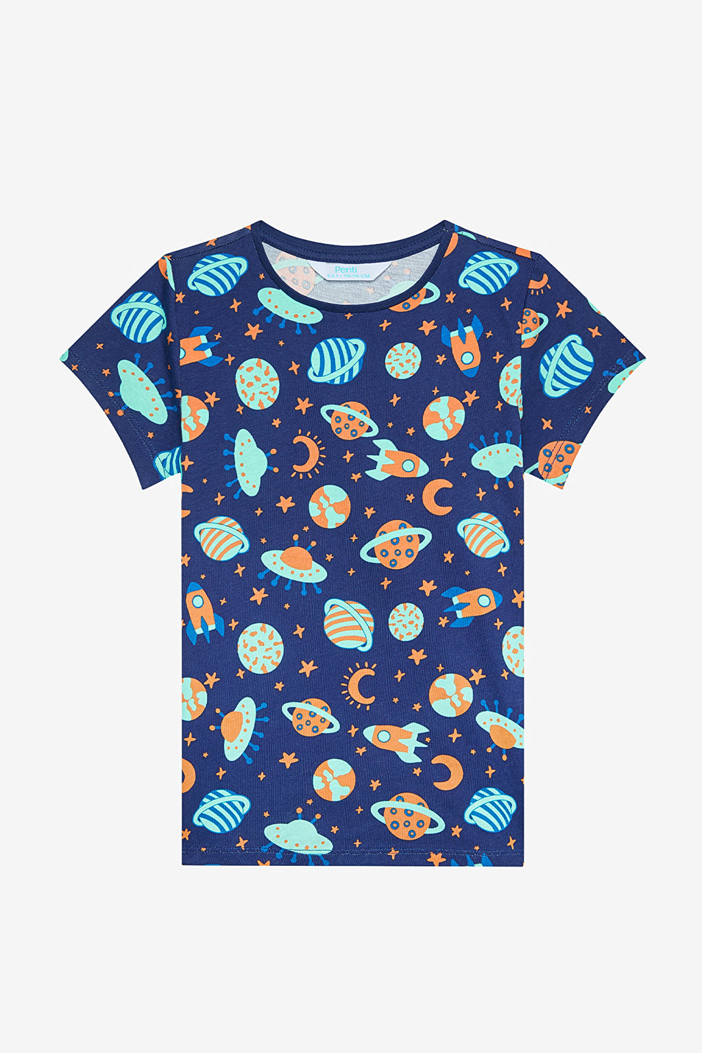 Boy Blast Off 2-Piece Multicolored Pajama Set