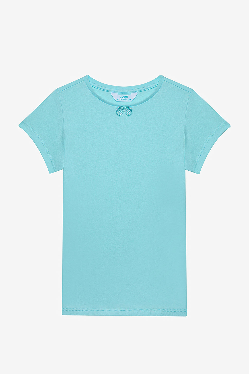 Girl Bow 2-Piece Multicolored Pajama Set