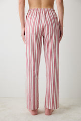 Aria Striped Red Trousers