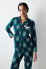 Harry Potter Wizard Petrol Green Shirt Pants Pajama Set